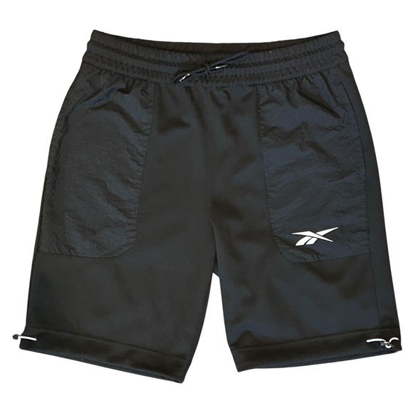 Reebok Training Essentials Athletic Gym Shorts in Black/White Men’s Large - Picture 4 of 9